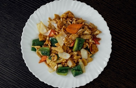 Мясо с шампиньонами Мясо с шампиньонами