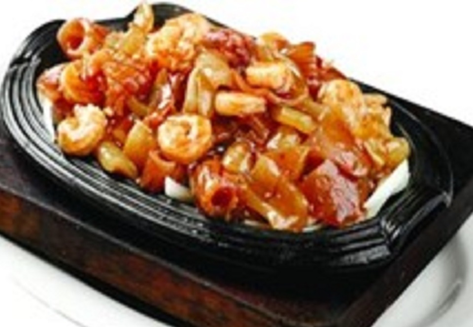 Морепродукты на сковороде Морепродукты на сковороде